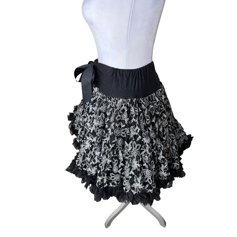 Oopsy Daisy Baby Inc Black Petticoat girls under skirt costume fluff tutu L/6X